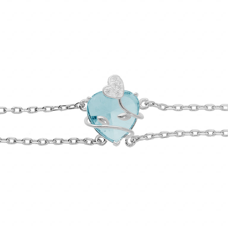 Hartenarmband – Zilver | Azulin