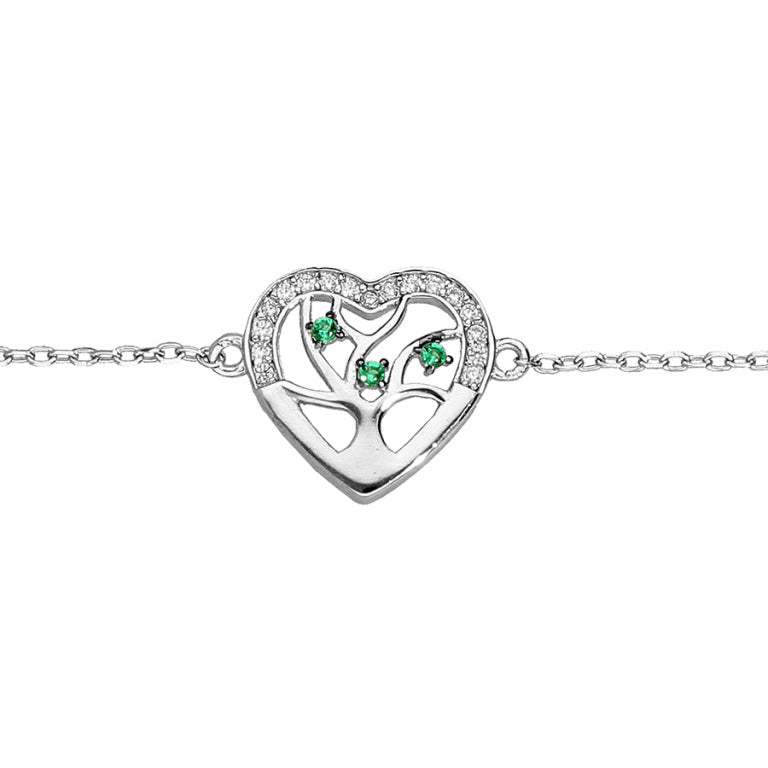 Bracciale Cuore – Argento | Azuline vista 2