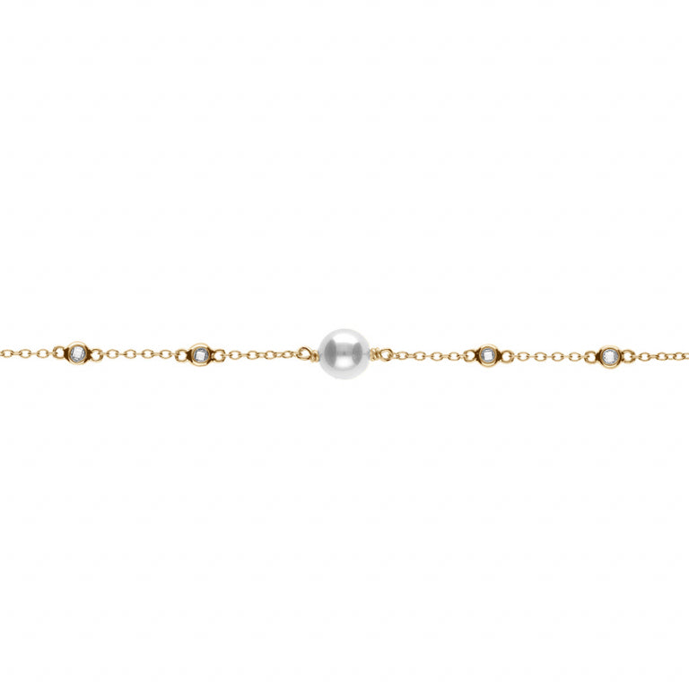 Bracelet Perle – Argent Doré à l’Or Fin | Azuline