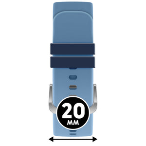 Bracelet de montre Ice-Watch silicone bleu Airy Blue / Dress Blue 20 mm boucle argentée