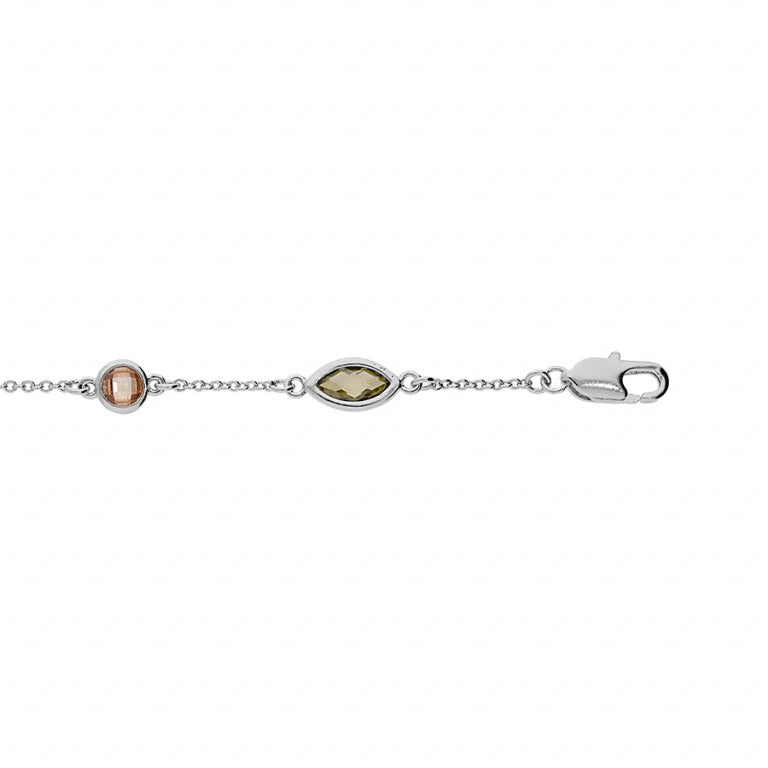 Bracciale con nappe – Argento | Azuline vista 2
