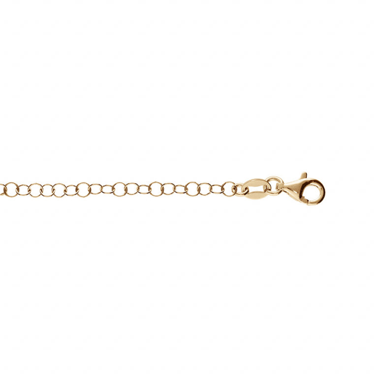 Jaseron kettingarmband – zilver verguld met fijn goud | Azulin-weergave 2