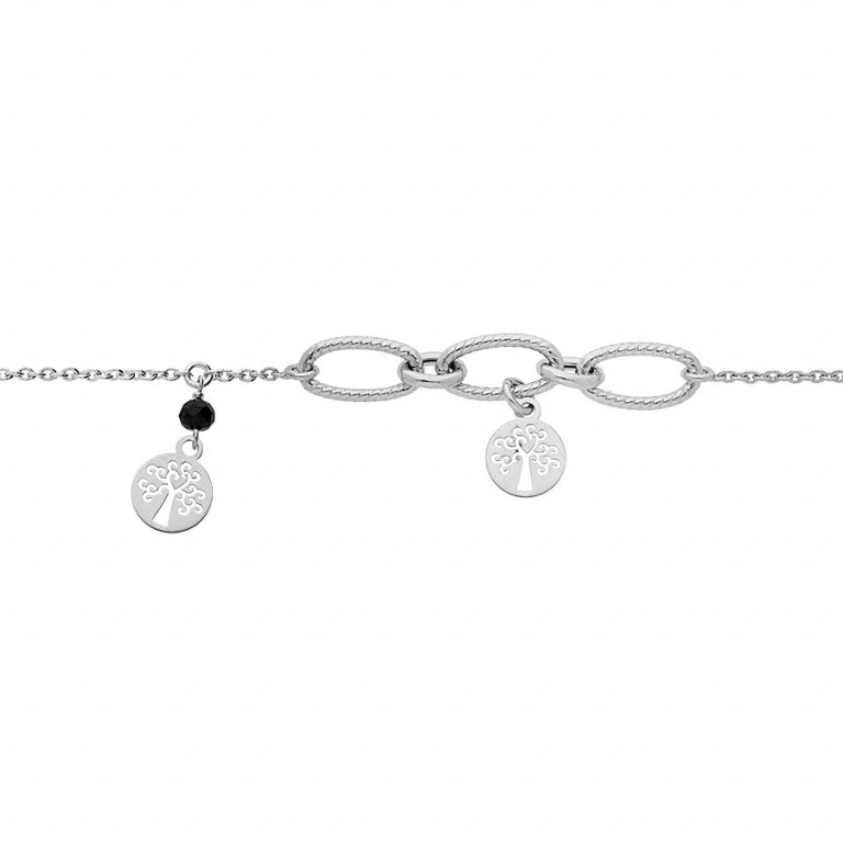 Bracciale con nappe – Argento | Azuline vista 2