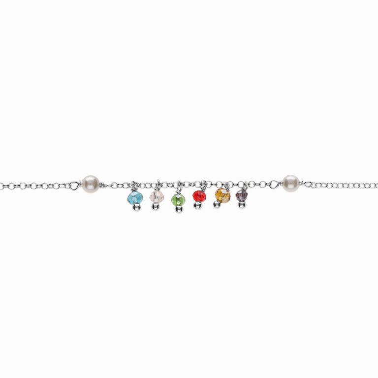 Bracciale con nappe – Argento | Azuline