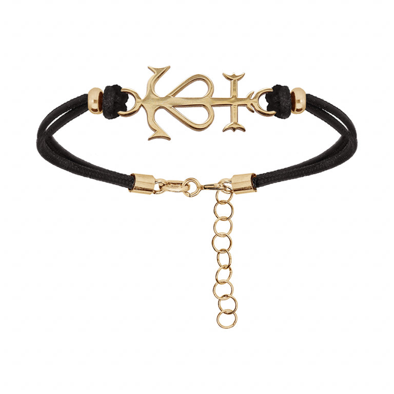Cross Bracelet – Silver Gilded with Fine Gold | Azuline
