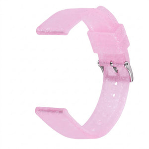 Bracelet de montre Ice-Watch silicone rose Glitter Pink-a-boo 16 mm boucle argentée