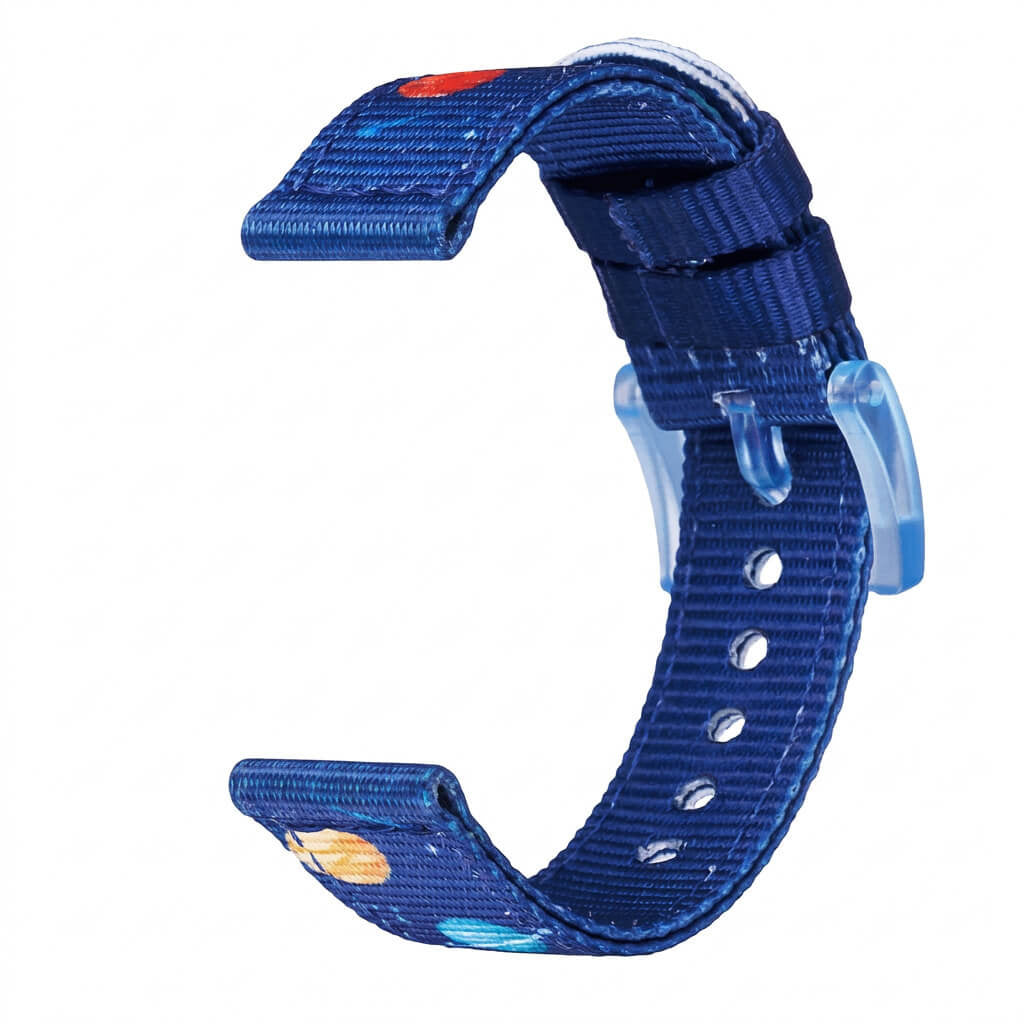 Bracelet de montre Ice-Watch nylon bleu Dark Royal 16 mm boucle bleue (Blue Sky)