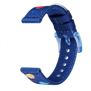 Bracelet de montre Ice-Watch nylon bleu Dark Royal 16 mm boucle bleue (Blue Sky)