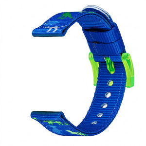 Bracelet de montre Ice-Watch nylon bleu Admiral Blue 16 mm boucle verte (Sheen Green)