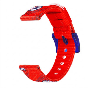 Bracelet de montre Ice-Watch nylon rouge Red Passion 16 mm boucle bleue (Royal Blue)