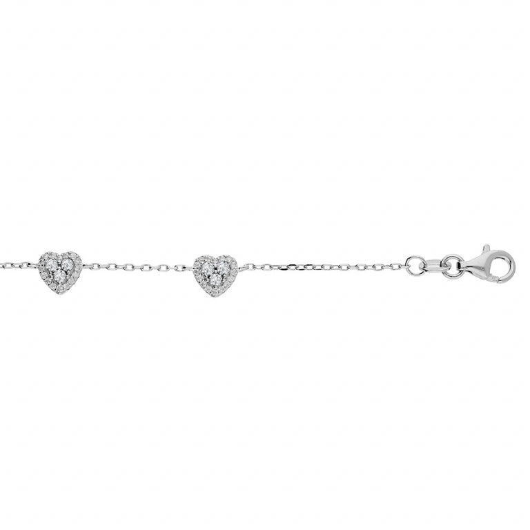 Bracciale Cuore – Argento | Azuline vista 2
