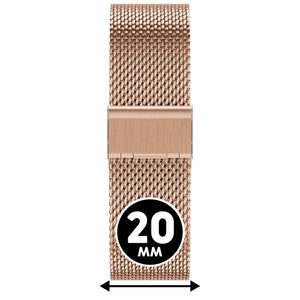 Bracelet de montre Ice-Watch acier inoxydable or rose Milanese Rose Gold 20 mm boucle ardillon