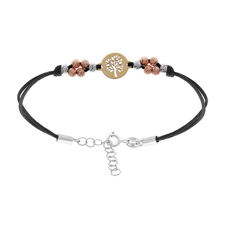 Bracelet arbre de vie dorure tons – Argent | Azuline