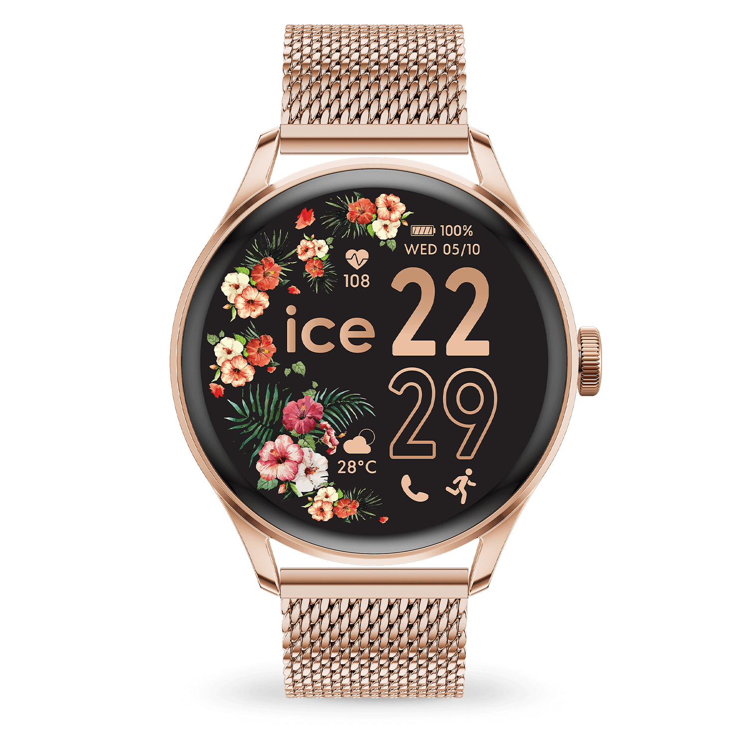 Ice-Watch SMART 2.0 Rose Gold Milanese armband i rostfritt stål 023394