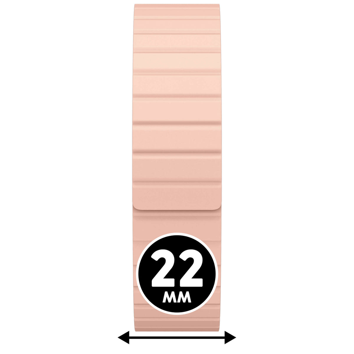 Bracelet de montre Ice-Watch silicone rose Magnet Nude 22 mm fermoir magnétique