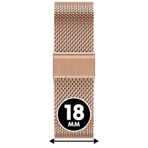 Bracelet de montre Ice-Watch acier inoxydable or rose Milanese Rose Gold 18 mm boucle ardillon