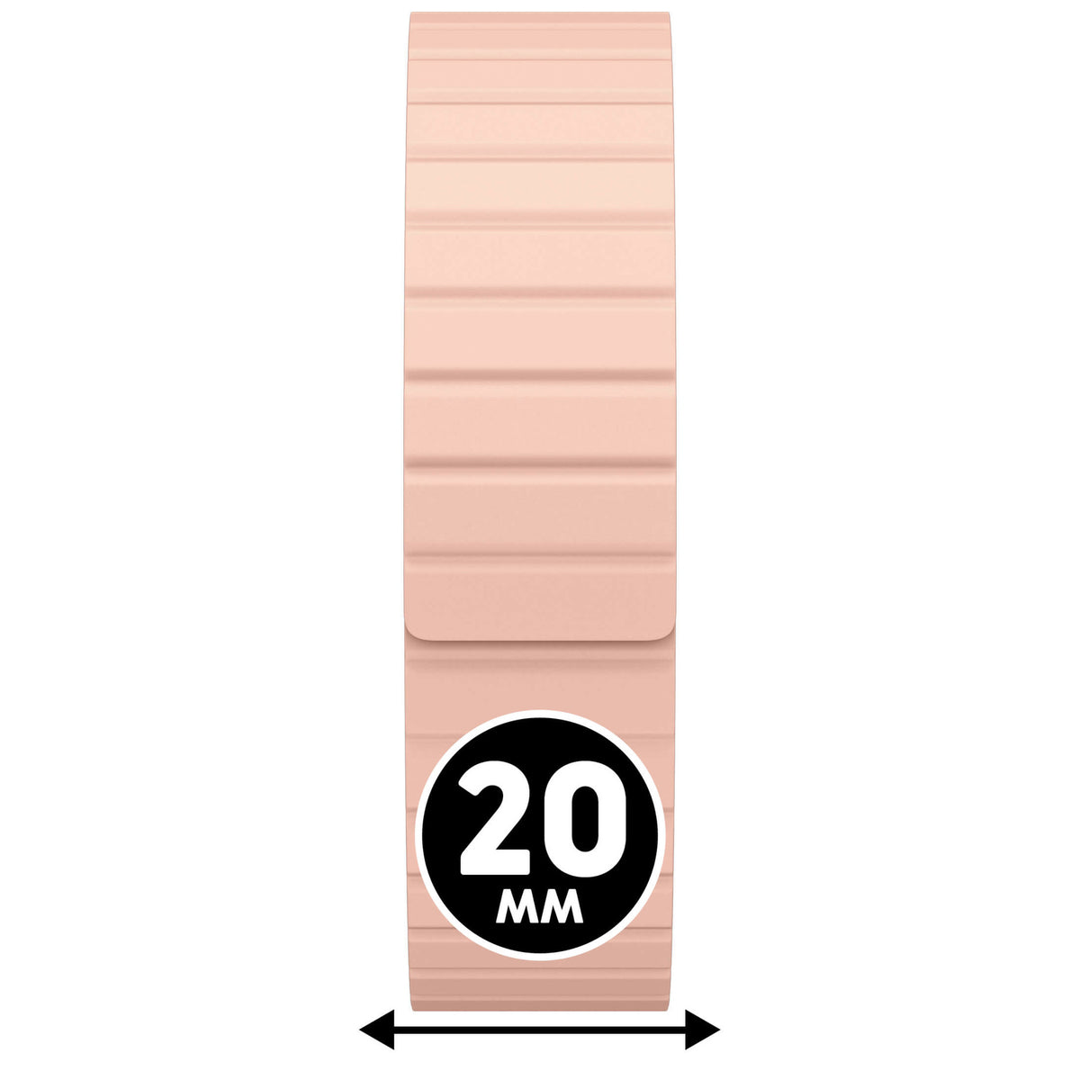 Bracelet de montre Ice-Watch silicone rose Magnet Nude 20 mm fermoir magnétique