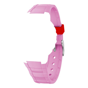 Bracelet de montre Ice-Watch silicone rose et rouge Baby Pink / Red Passion 16,8 mm boucle argentée