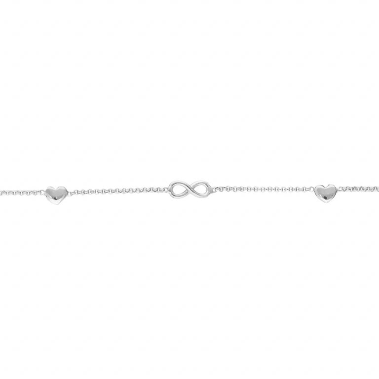 Bracelet Cœur – Argent | Azuline vue 2