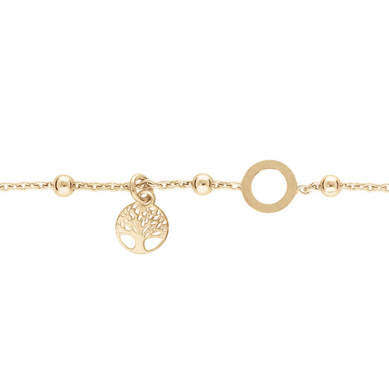Circle Bracelet – Silver Gilded with Fine Gold | Azuline