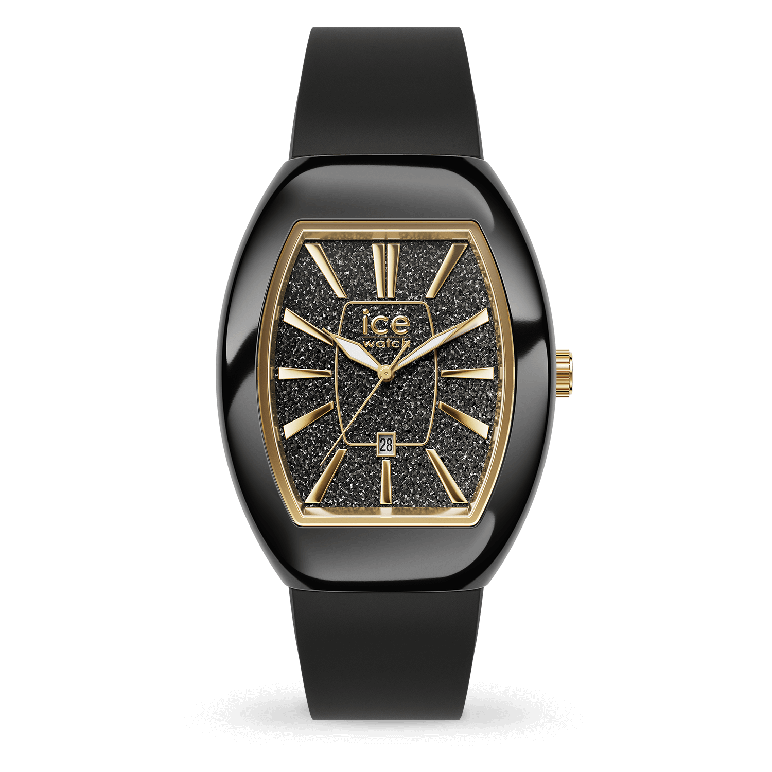 Ice-Watch DOME ur Black Glitter Gold polyamid urkasse 024030
