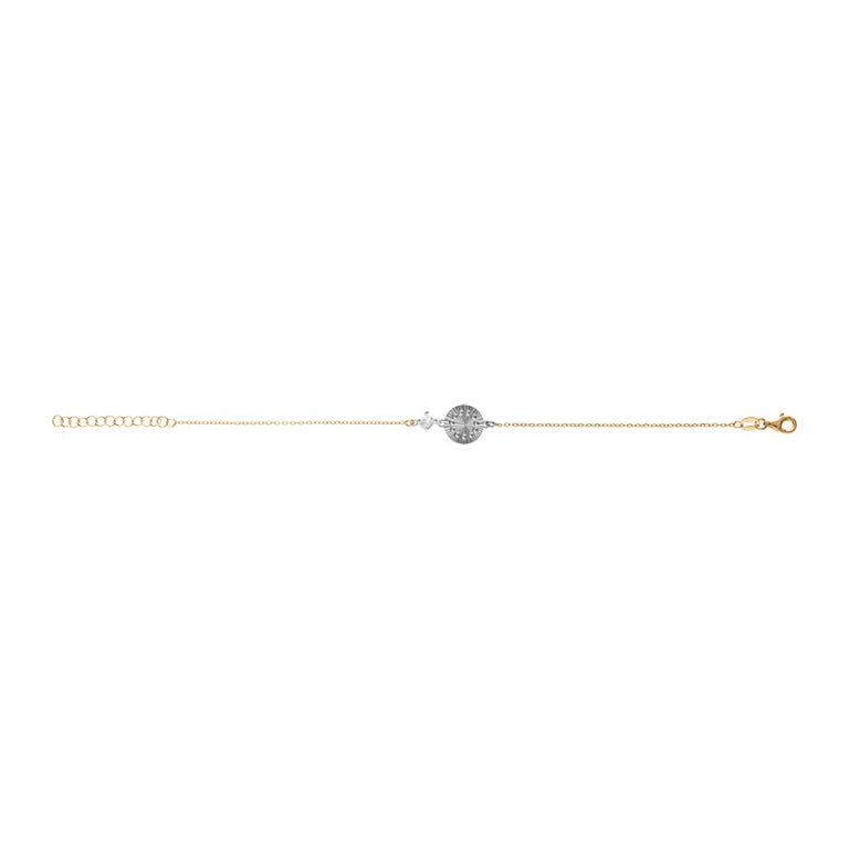Round Bracelet – Silver Gilded with Fine Gold | Azuline