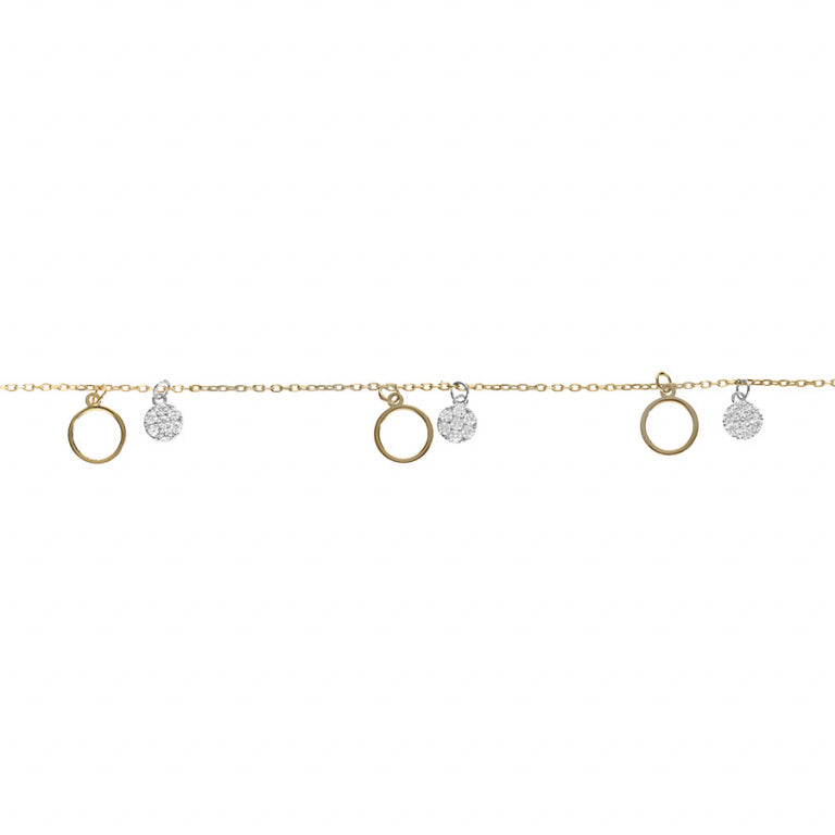Circle Bracelet – Silver Gilded with Fine Gold | Azuline