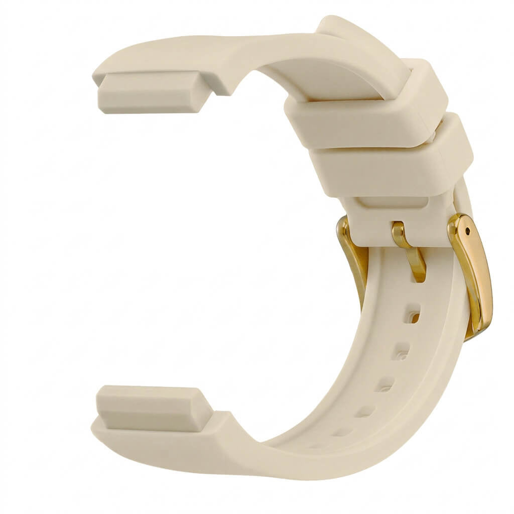 Bracelet de montre Ice-Watch silicone beige Almond 14 mm boucle dorée