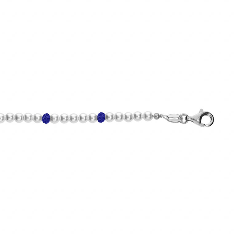 Perlenarmband – Silber | Azuline