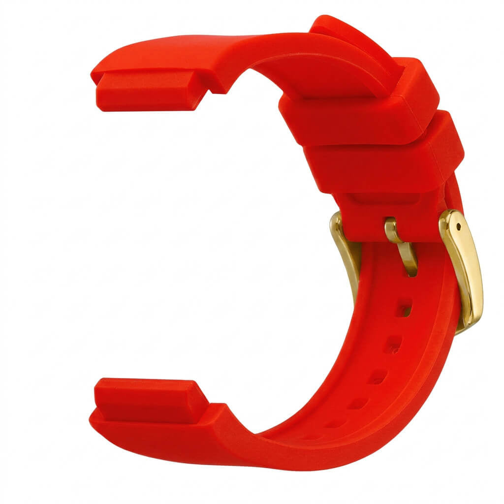 Bracelet de montre Ice-Watch silicone rouge Red 14 mm boucle dorée