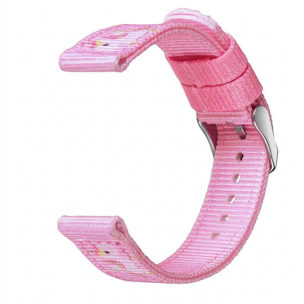 Bracelet de montre Ice-Watch nylon rose Pink Unicorn 14 mm boucle argentée