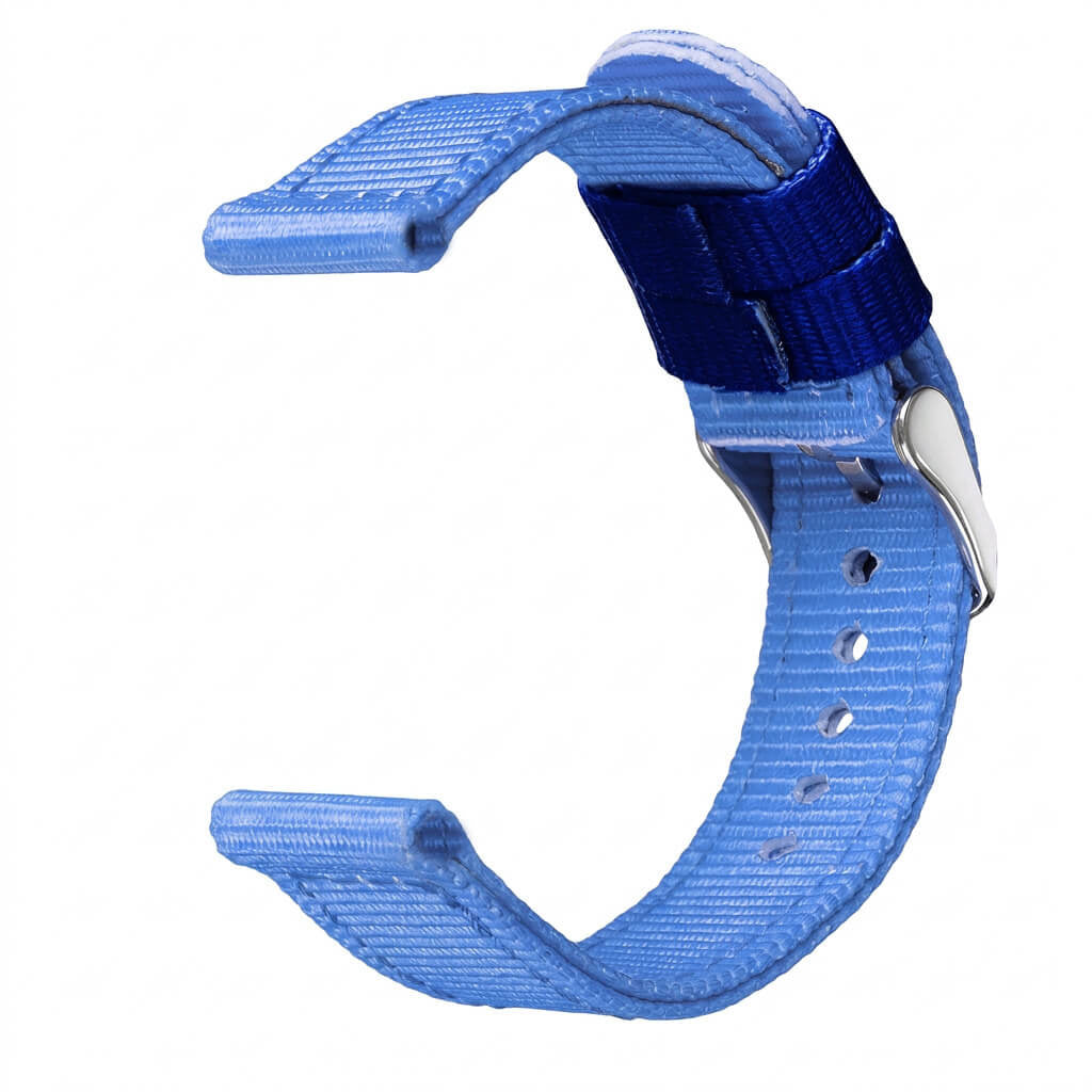 Bracelet de montre Ice-Watch nylon bleu Blue 14 mm boucle argentée