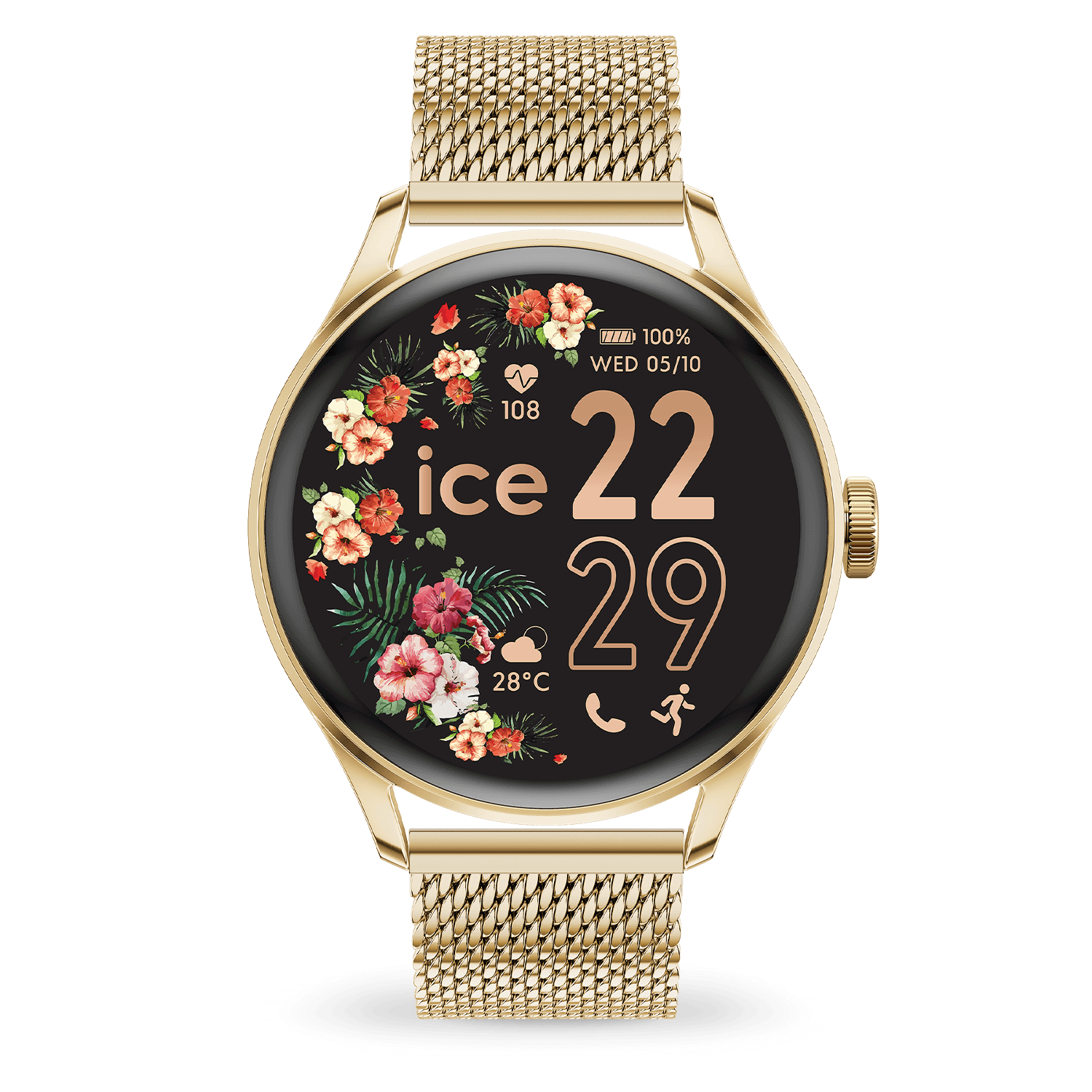 Ceas conectat Ice-Watch SMART 2.0 Bratara din otel inoxidabil auriu 024655