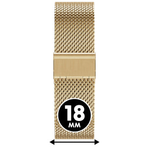 Bracelet de montre Ice-Watch acier inoxydable or Milanese Gold 18 mm boucle coulissante