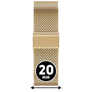 Bracelet de montre Ice-Watch acier inoxydable or Milanese Gold 20 mm boucle coulissante