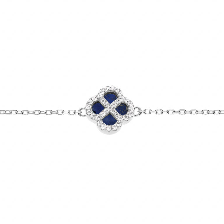 Klöverarmband – Silver | Azulin