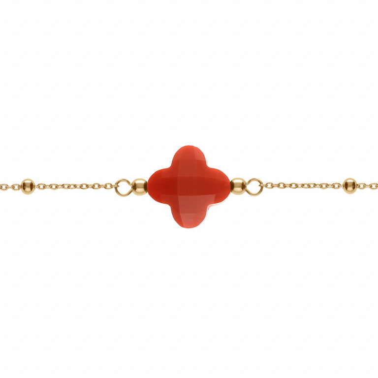 Bracelet Trèfle – Argent Doré à l’Or Fin | Azuline