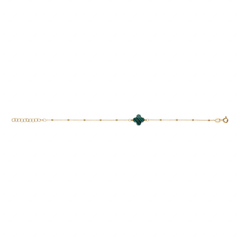 Clover Bracelet – Silver Gilded with Fine Gold | Azuline view 2