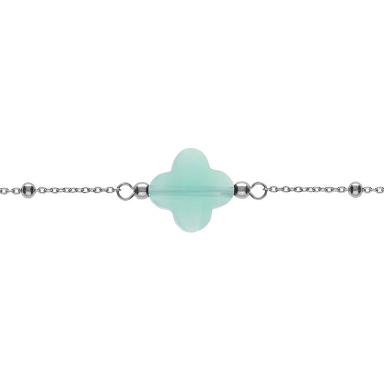 Klöverarmband – Silver | Azulin