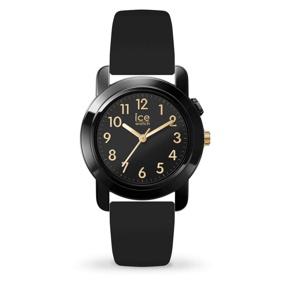 Ice-Watch FIND ブラック ゴールド シリコン ストラップ 024917