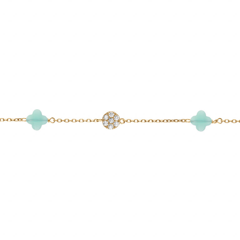 Clover Bracelet – Silver Gilded with Fine Gold | Azuline
