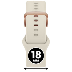 Bracelet de montre Ice-Watch silicone beige Almond 18 mm boucle or rose