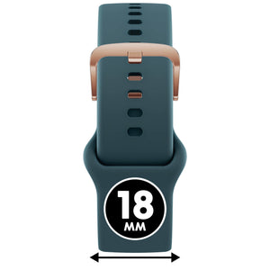 Bracelet de montre Ice-Watch silicone vert Green 18 mm boucle or rose