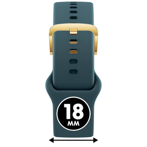 Bracelet de montre Ice-Watch silicone vert Green 18 mm boucle dorée