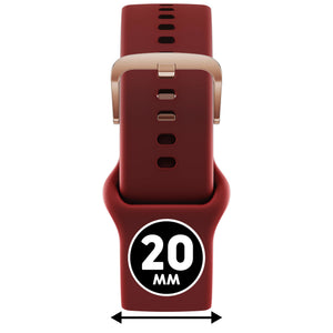 Bracelet de montre Ice-Watch silicone rouge Red 20 mm boucle or rose