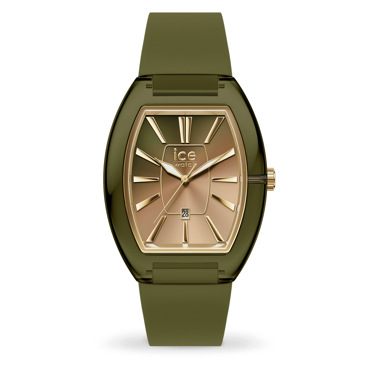 Ice-Watch DOME オリーブ グリーン ポリアミド シリコン ストラップ 025181