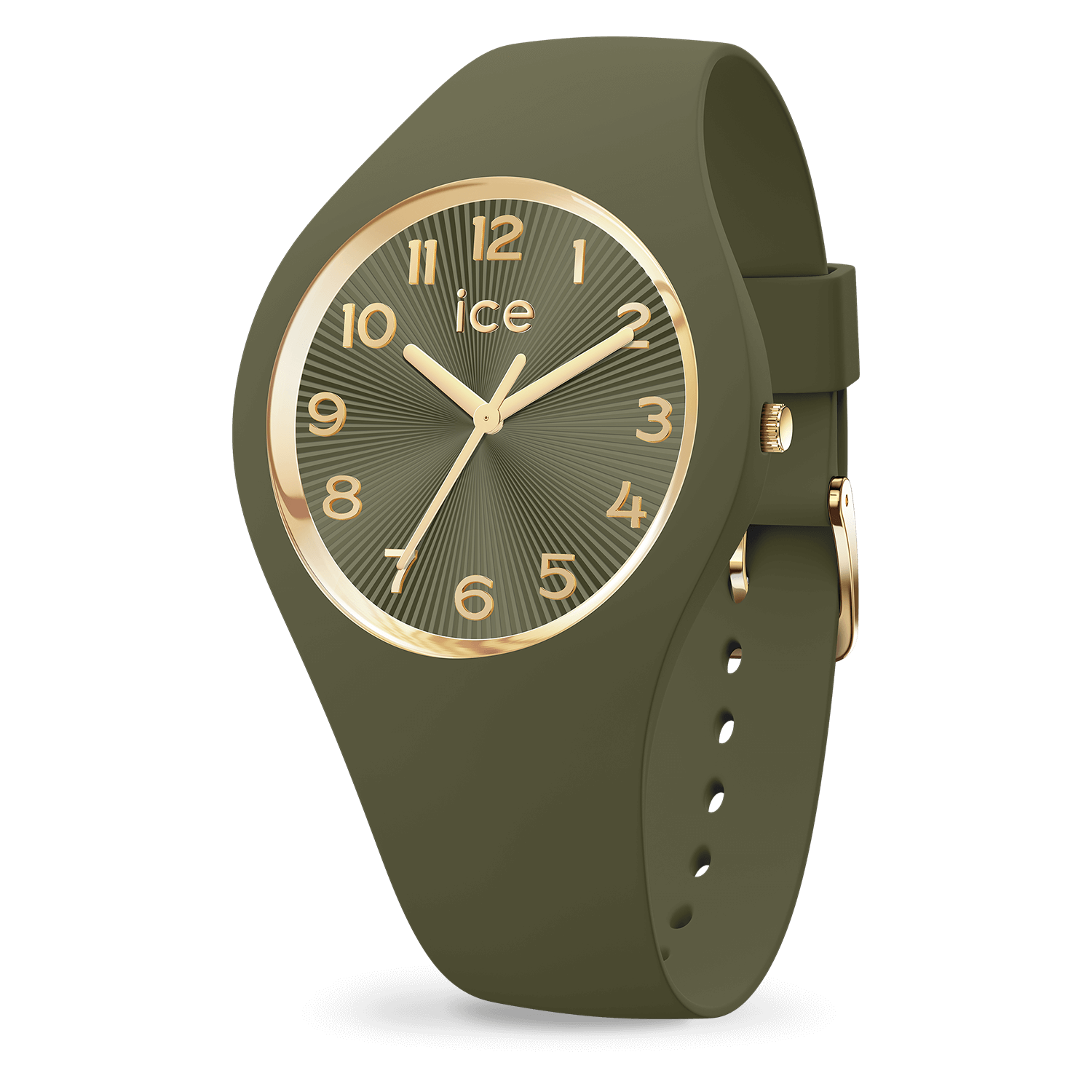 Klokke Ice-Watch CHAMPAGNE Olive Green silikonetui 025254