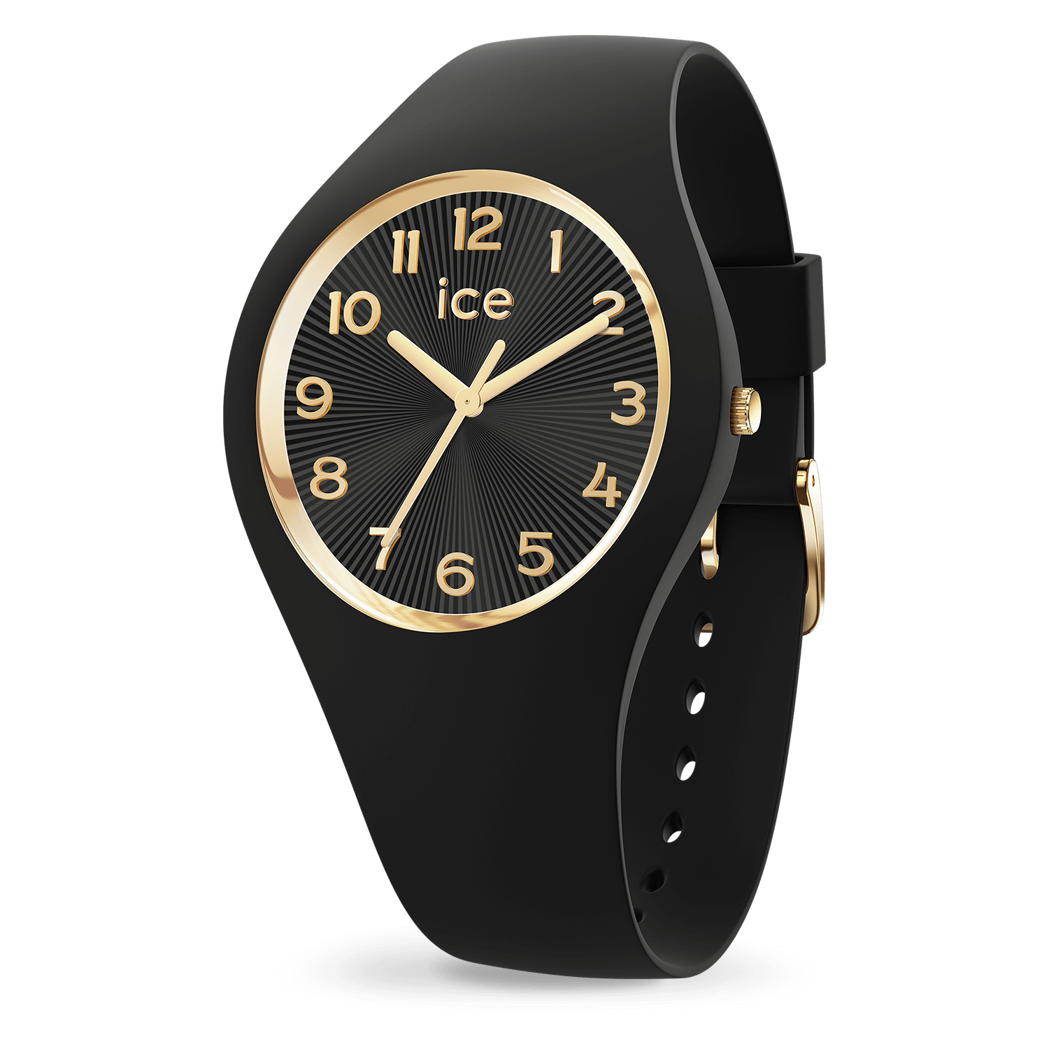 Klokke Ice-Watch CHAMPAGNE Svart silikonetui 025257