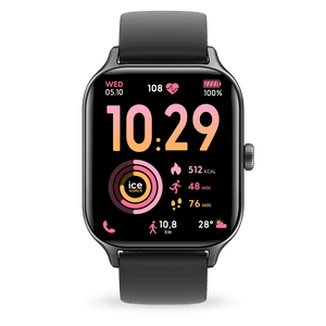Tilsluttet ur Ice-Watch FIT RT 3.0 Sort Lille silikonerem 025277