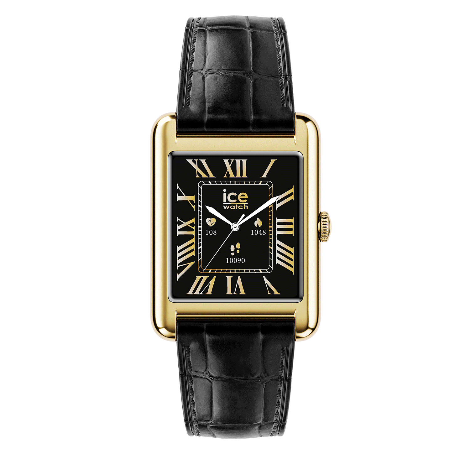 Ice-Watch SMART TKS 2.0 Gold Black leather strap 025285